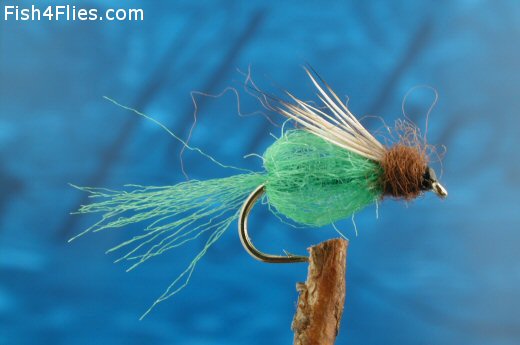 Bright Green Emergent Sparkle Pupa Fly Fishing Flies With Fish4flies